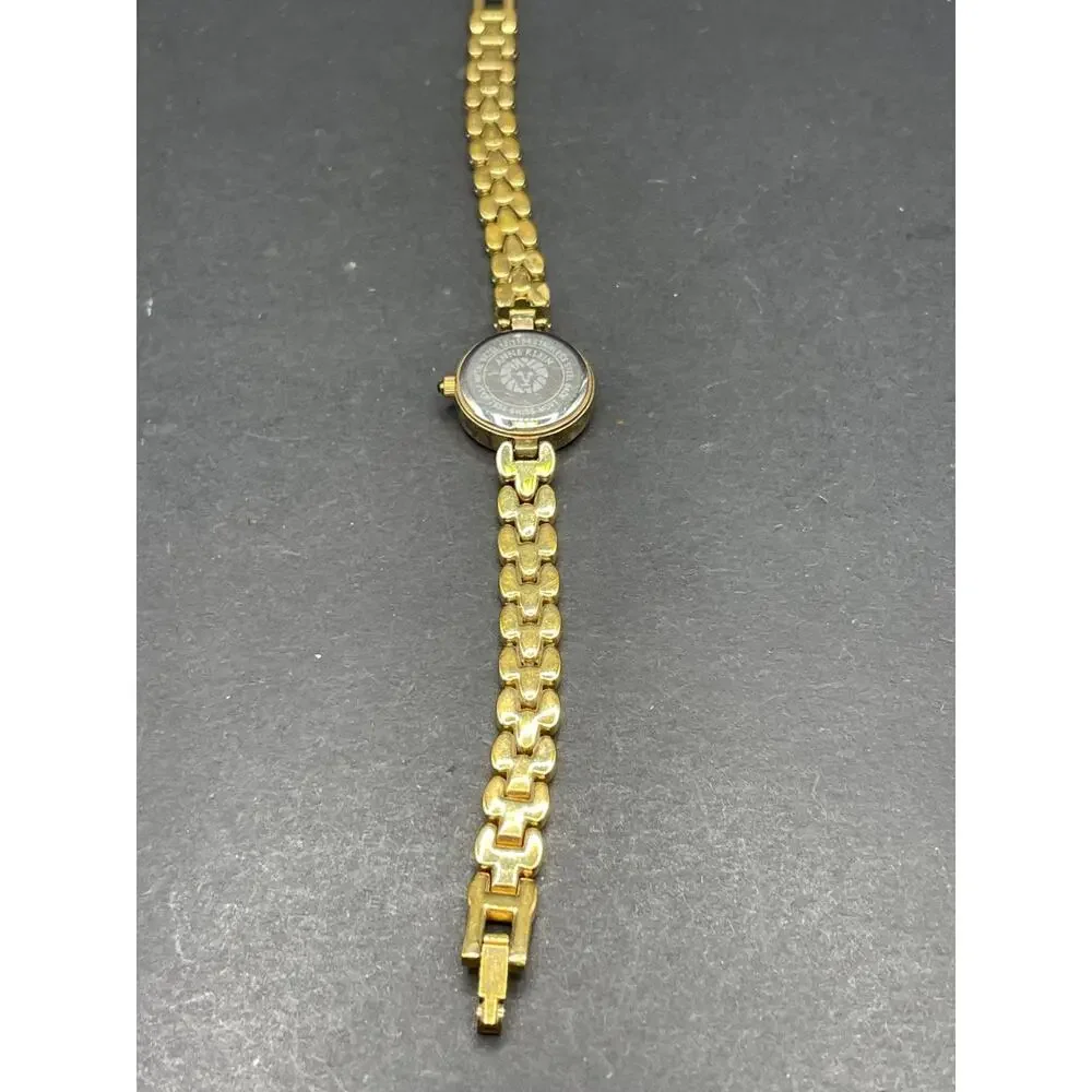 Anne Klein New York Diamond Swiss Women's Watch 20mm Gold Tone MOP Dial